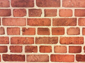 Background of red brick wall texture