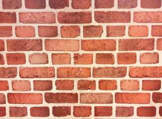 Background of red brick wall texture