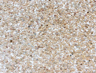 Wall of small sand stone texture background
