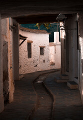 Street view of Alpujarra villages, Granada, Spain