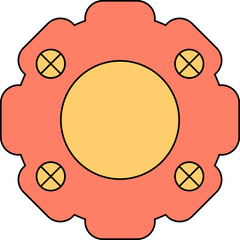 cogwheel and gear icon