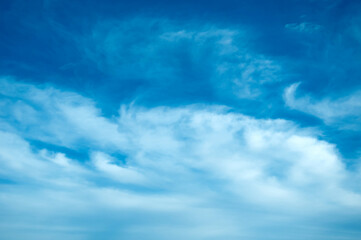 Beautiful clouds against the blue sky.