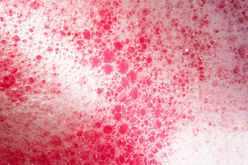 Obraz premium pink bubbles on the water.