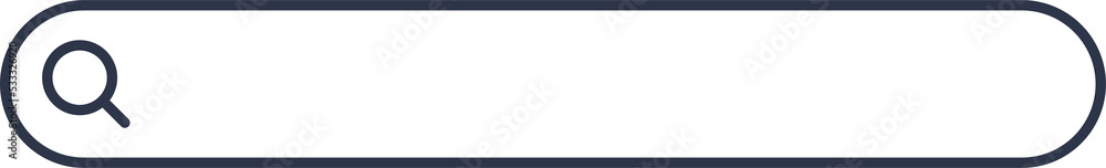 Fototapete simple search bar flat design template. search bar interface for website template.