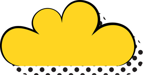 Speech bubbles with halftone shadows. Speech bubbles illustration in comic style.