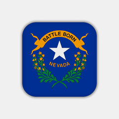 Nevada state flag. Vector illustration.