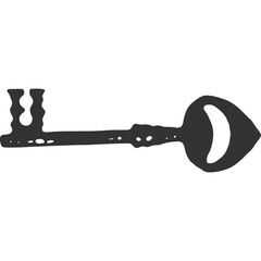 Key Vintage Illustration Vector
