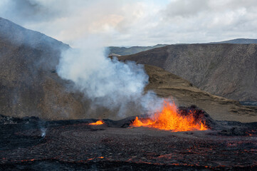 Fagradalsfjall volcano eruption