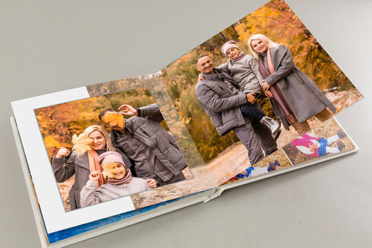 family photo book from autumn shooting