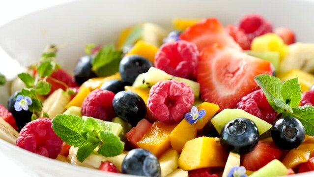 delicious mixed fruits salad