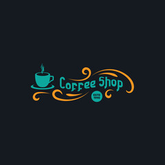 Coffee logo design template. Vector illustration