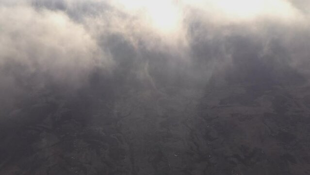 Breathtaking cinematic footage above the clouds