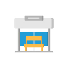 Bus Stop icon design template vector illustration