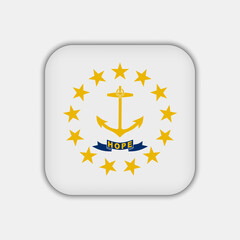 Rhode Island state flag. Vector illustration.