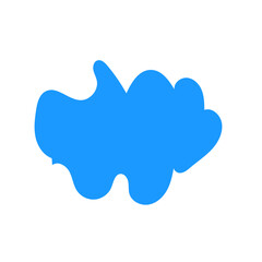 Abstract Blob Shapes Splat  Blue