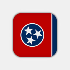 Tennessee state flag. Vector illustration.