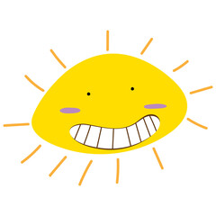 sun with a smile