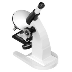3d rendering illustration of a toy microscope