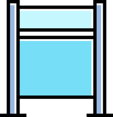 blue street signpost icon