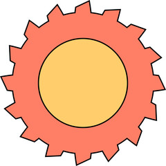 gear symbol illustration