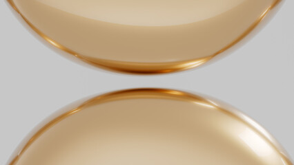 Abstract gold circle pebble, beauty fashion background.