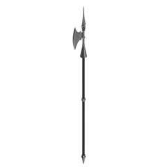 3d rendering illustration of a medieval halberd