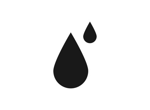 water drop icon vector for web, computer and mobile app.