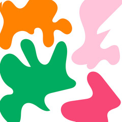 Abstract Shapes Modern Background Pastel