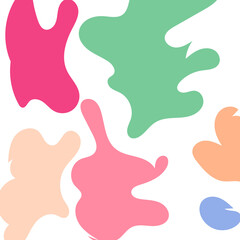 Abstract Shapes Modern Background Pastel