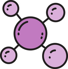 molecule icon illustration