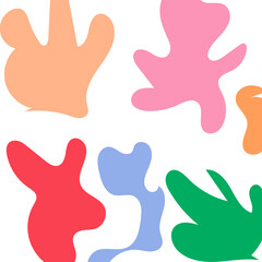 Abstract Shapes Modern Background Pastel