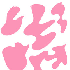 Abstract Shapes Modern Background Pastel Pink