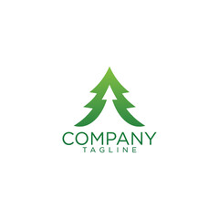a arrow tree creative logo design and premium vector templates