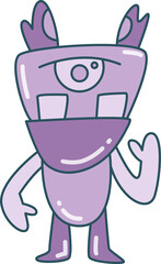 doodle monster character illustration