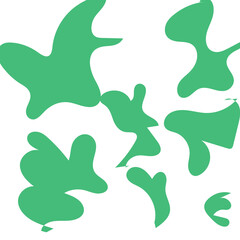 Abstract Shapes Modern Background Pastel Green