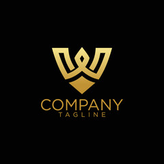 w logo design and premium vector templates