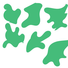 Abstract Shapes Modern Background Pastel Green