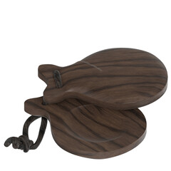 3d rendering illustration of castanets clackers