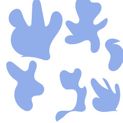 Abstract Shapes Modern Background Pastel Blue