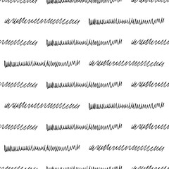 Seamless pattern with black pencil brushstrokes