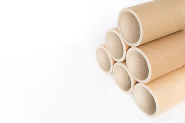 Cylinder tube, on an isolated white background