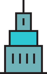 city building icon illustration
