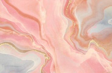 Naklejka premium Abstract art pink marble wallpaper.