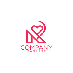 r love unique logo design and premium vector templates