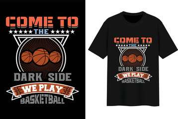 Best Basketball Vector T-Shirt Design. © AbuBakor