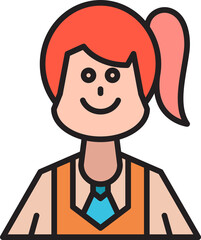 woman character avatar illustration