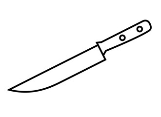 Black outline kitchen utensil, PNG with transparent background.