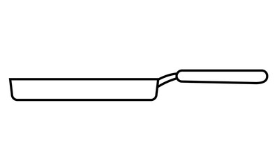 Black outline kitchen utensil, PNG with transparent background.