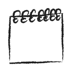 Note list paper doodle illustration, notebook vector