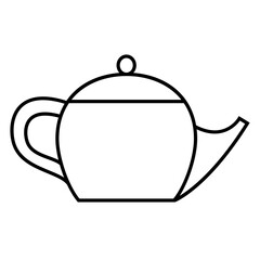 Black outline kitchen utensil, PNG with transparent background.